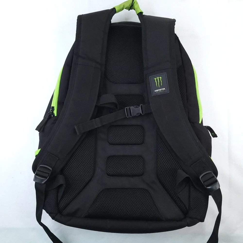 Official Monster Energy Black Promo Padded Backpack with Zippers Pockets Laptop